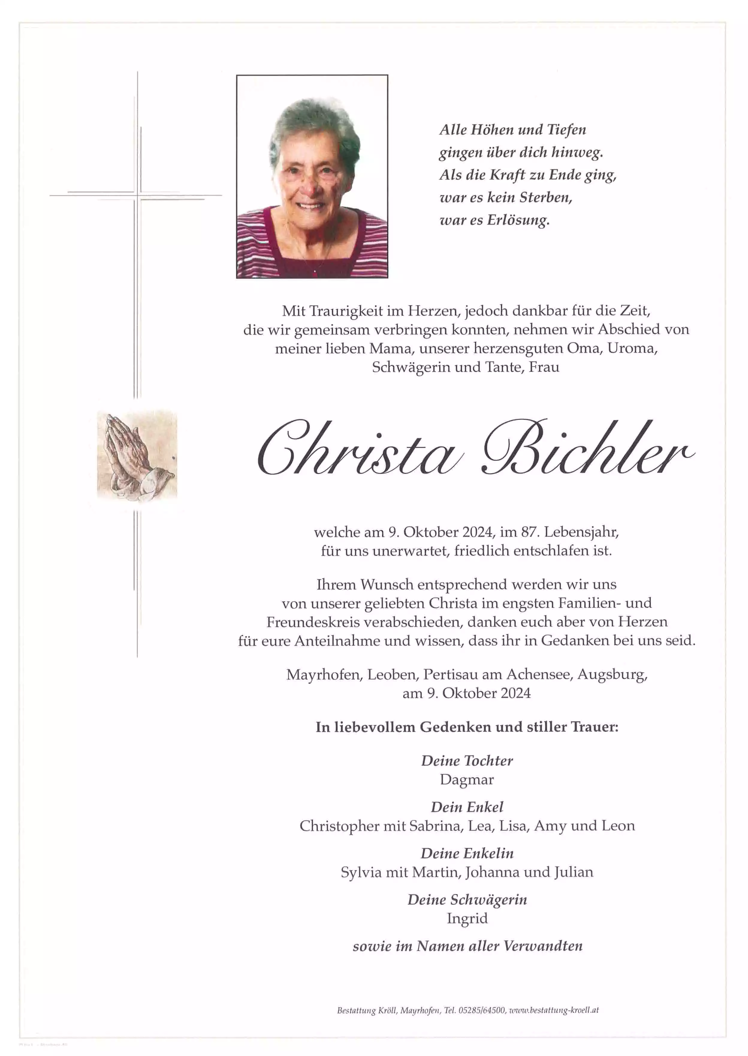 Parte von Christa Bichler